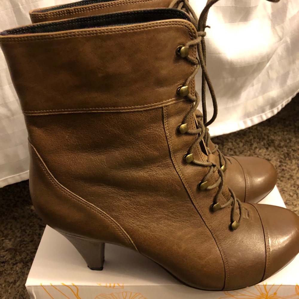 Indigo Laced Up Boots by Clarks